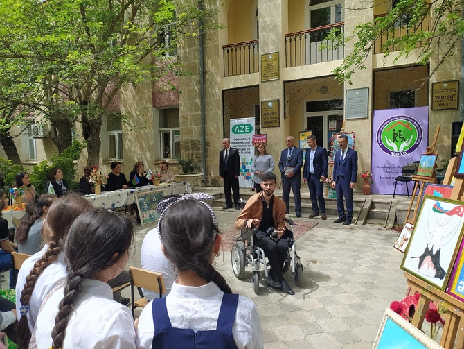 Salyanda xüsusi qayğıya ehtiyacı olan gənclər arasında müsabiqə keçirildi — FOTOLAR