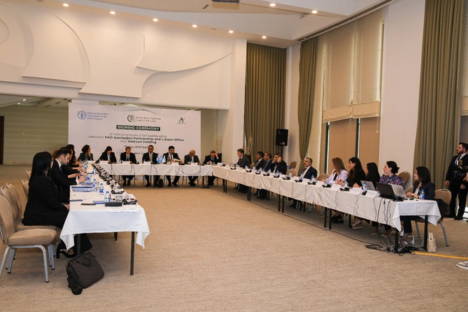 FAO və “Azərsun Holdinq” arasında əməkdaşlıq memorandumu imzalandı — FOTOLAR