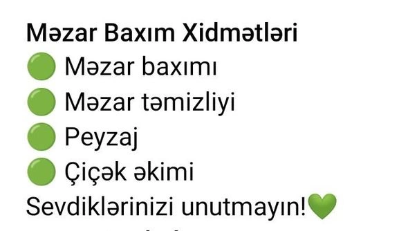 Azərbaycanda YENİLİK: Məzarlara baxım xidməti neçə manatdan başlayır? Azərbaycanda YENİLİK: Məzarlara baxım xidməti neçə manatdan başlayır?