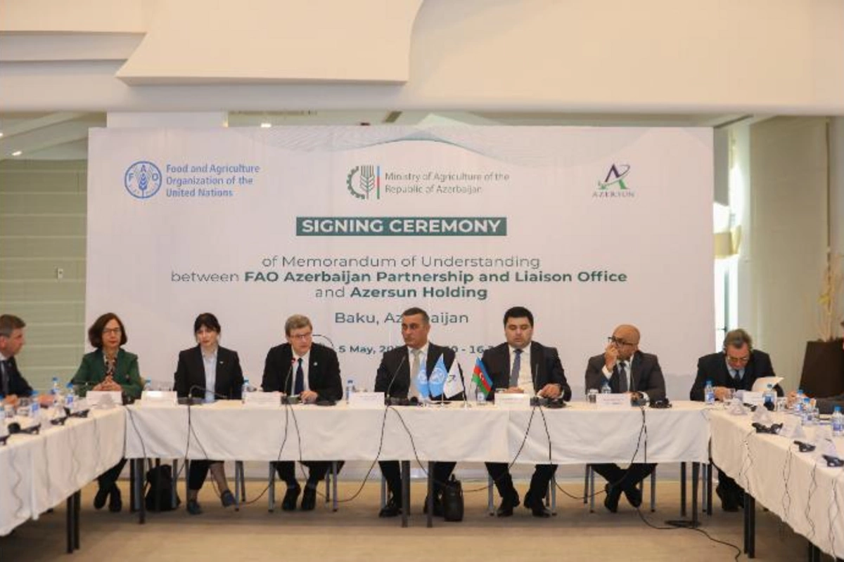 FAO və “Azərsun Holdinq” arasında əməkdaşlıq memorandumu imzalandı — FOTOLAR