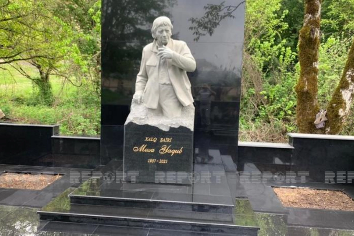 Musa Yaqubun qəbirüstü abidəsinin açılışı oldu — FOTOLAR