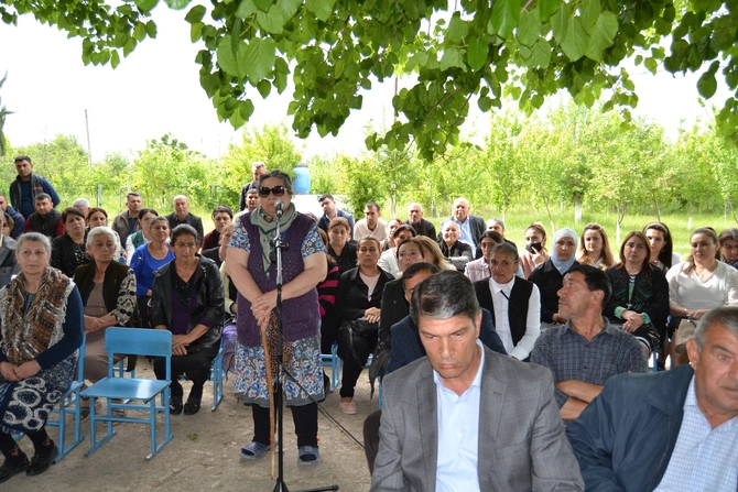 Alı Alıyev Əhmədallar kəndində vətəndaşlarla görüş keçirdi — FOTOLAR
