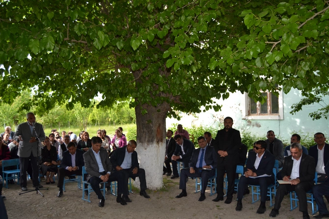 Alı Alıyev Əhmədallar kəndində vətəndaşlarla görüş keçirdi — FOTOLAR