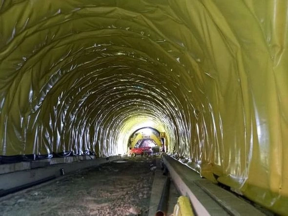 Əhmədbəyli-Füzuli-Şuşa yolundakı tunellərin tikintisindən yeni görüntülər