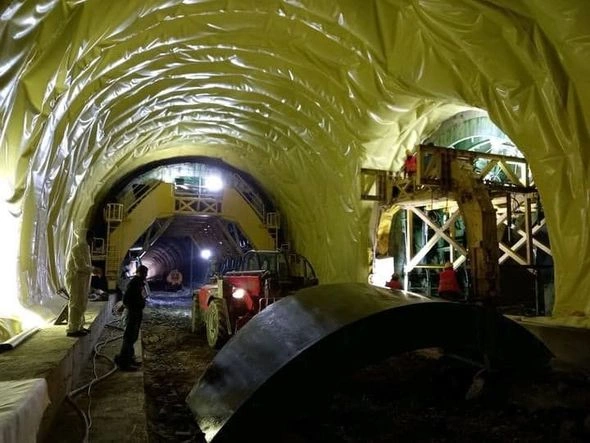 Əhmədbəyli-Füzuli-Şuşa yolundakı tunellərin tikintisindən yeni görüntülər