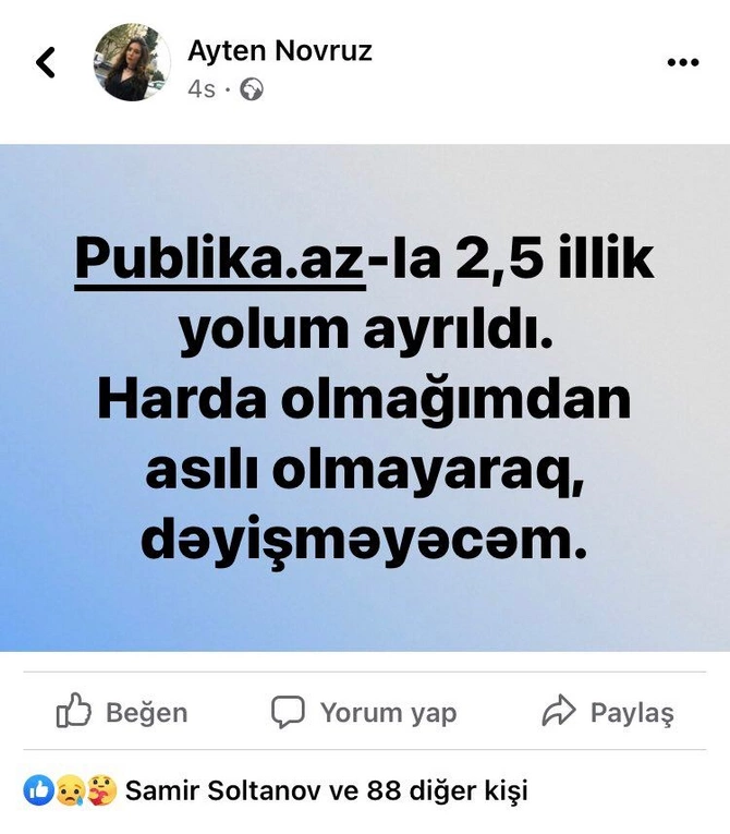 Aynur Camalqızının redaksiyasında kütləvi İSTEFALAR Aynur Camalqızının redaksiyasında kütləvi İSTEFALAR