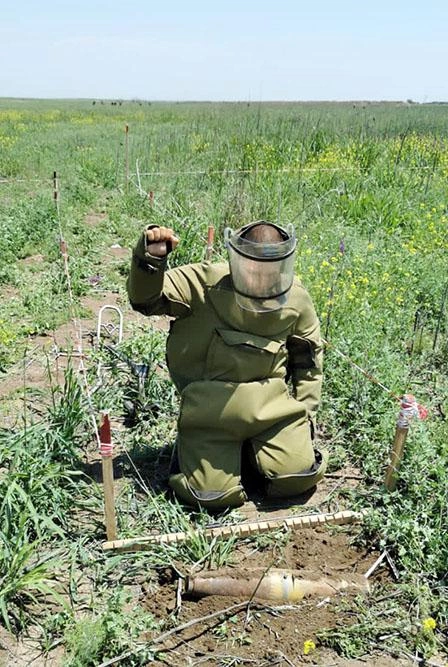MN azad edilmiş ərazilərdə aşkarladığı minaların sayını açıqladı — FOTOLAR