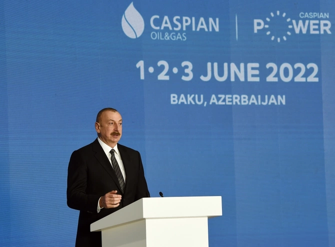 Prezident Bakı Enerji Həftəsində çıxış etdi — YENİLƏNİB Prezident Bakı Enerji Həftəsində çıxış etdi — YENİLƏNİB