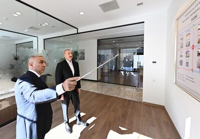 Prezident Bakıda yeni elektrik yarımstansiyasının açılışında iştirak etdi — FOTOLAR