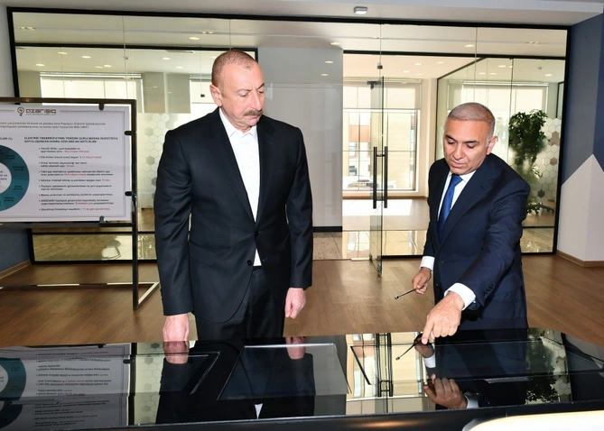 Prezident Bakıda yeni elektrik yarımstansiyasının açılışında iştirak etdi — FOTOLAR