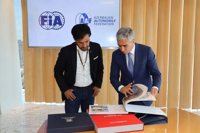 Beynəlxalq Avtomobil Federasiyasının prezidenti Anar Ələkbərovla görüşdü — FOTOLAR Beynəlxalq Avtomobil Federasiyasının prezidenti Anar Ələkbərovla görüşdü — FOTOLAR