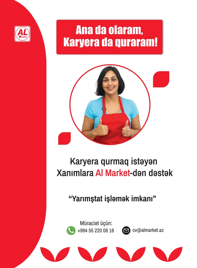 “AL MARKET”dən tələbələrə və evdar xanımlara dəstək layihəsi başladı!