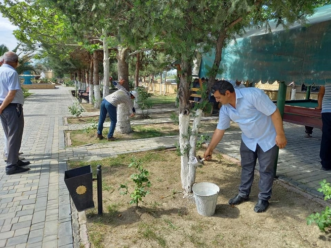 Hacıqabulda “15 iyun - Milli Qurtuluş Günü” münasibəti ilə iməcilik keçirildi — FOTOLAR