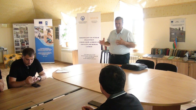 Ermənistanla sərhəd bölgələrdə fəaliyyət göstərən jurnalistlər üçün seminar keçirildi — FOTOLAR