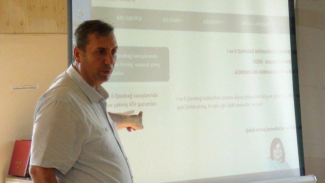 Ermənistanla sərhəd bölgələrdə fəaliyyət göstərən jurnalistlər üçün seminar keçirildi — FOTOLAR