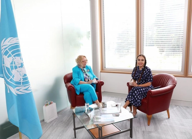 Leyla Əliyeva Cenevrədə sərginin açılışında iştirak etdi — FOTOLAR Leyla Əliyeva Cenevrədə sərginin açılışında iştirak etdi — FOTOLAR
