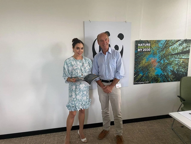 Leyla Əliyeva IUCN və WWF International təşkilatlarının rəhbərləri ilə görüşdü — FOTOLAR