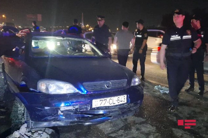 Bakıda “Gelandewagen” qəza törətdi, 7 nəfər xəsarət aldı — FOTOLAR