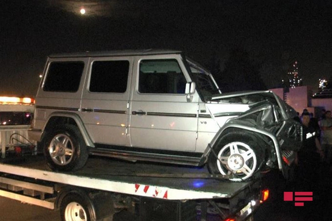 Bakıda “Gelandewagen” qəza törətdi, 7 nəfər xəsarət aldı — FOTOLAR