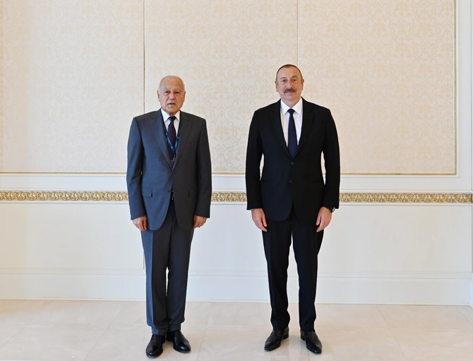 Prezident Ərəb Liqasının Baş katibini qəbul etdi — YENİLƏNİB