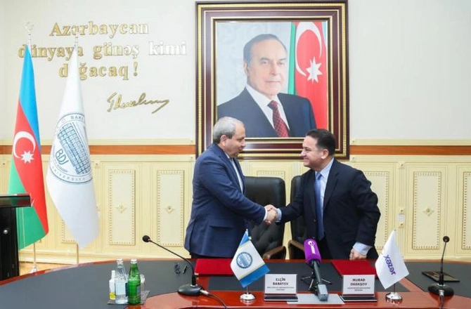 BDU və “Xəzər TV” arasında əməkdaşlıq müqaviləsi imzalandı — FOTOLAR