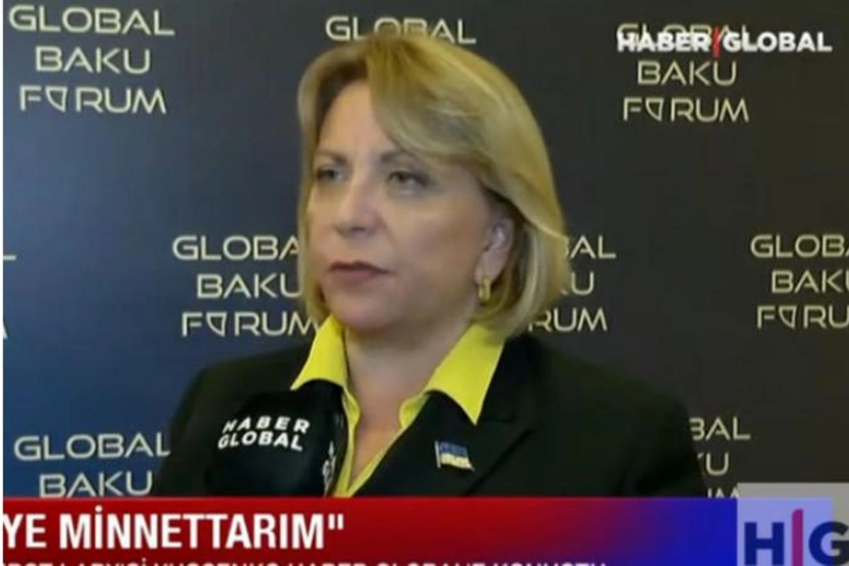 Katerina Yuşşenko Bakıda “Haber Global”a danışdı: “Uşaqlarımızın adını Bayraktar qoyuruq” — VİDEO