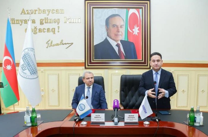 BDU və “Xəzər TV” arasında əməkdaşlıq müqaviləsi imzalandı — FOTOLAR