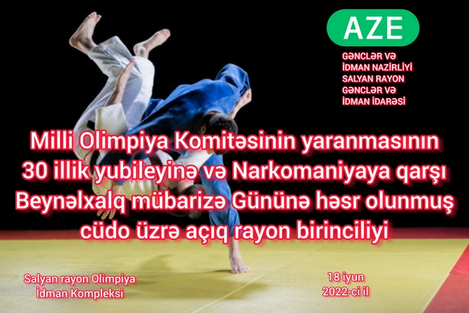 Salyanda cüdo üzrə açıq rayon birinciliyi keçirildi — FOTOLAR Salyanda cüdo üzrə açıq rayon birinciliyi keçirildi — FOTOLAR