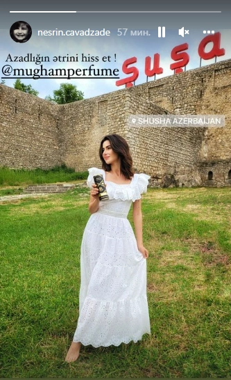 Nəsrin Cavadzadə Şuşada — FOTOLAR