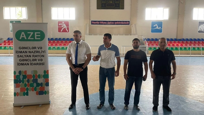 Salyanda cüdo üzrə açıq rayon birinciliyi keçirildi — FOTOLAR Salyanda cüdo üzrə açıq rayon birinciliyi keçirildi — FOTOLAR