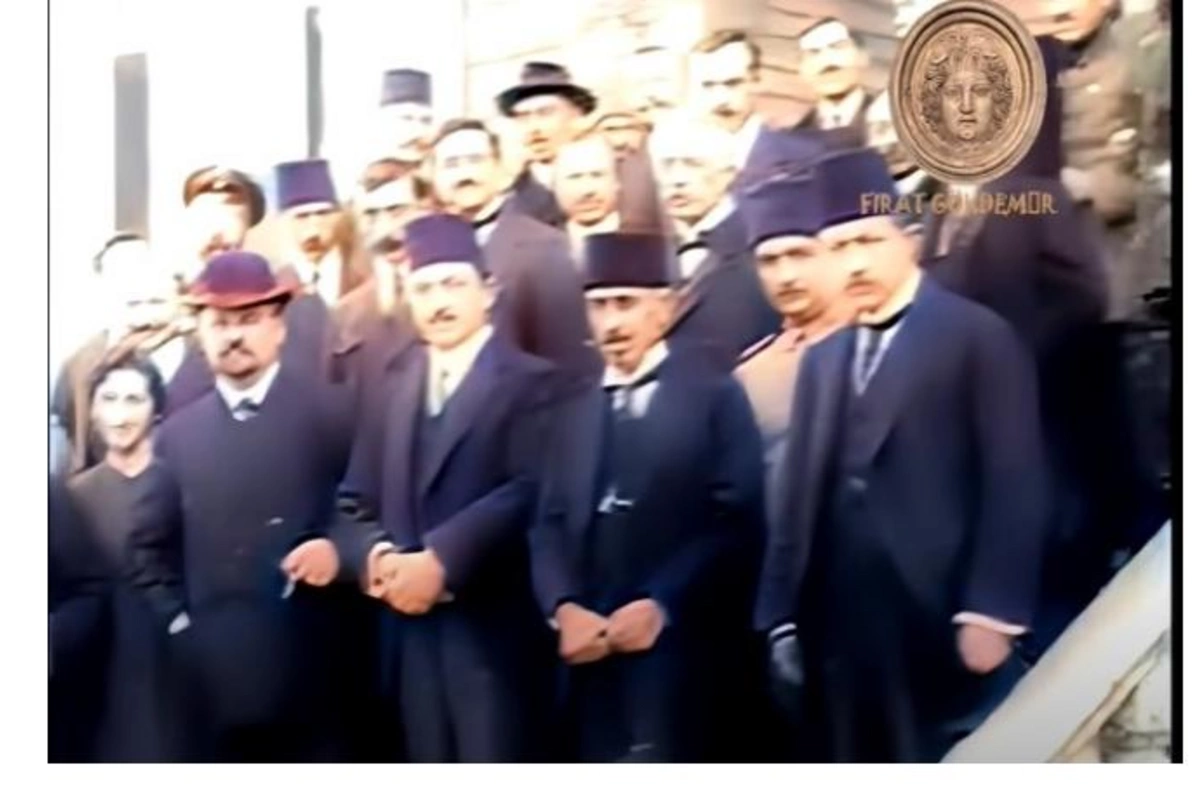 Rəsulzadə və AXC rəsmiləri 1918-ci il Trabzon konfransında — 104 il əvvəl çəkilmiş nadir KİNOXRONİKA