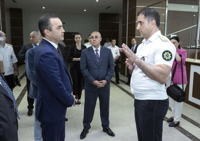Özbəkistan gömrükçülərinə Bakı Baş Gömrük İdarəsinin fəaliyyəti barədə məlumat verildi — FOTOLAR