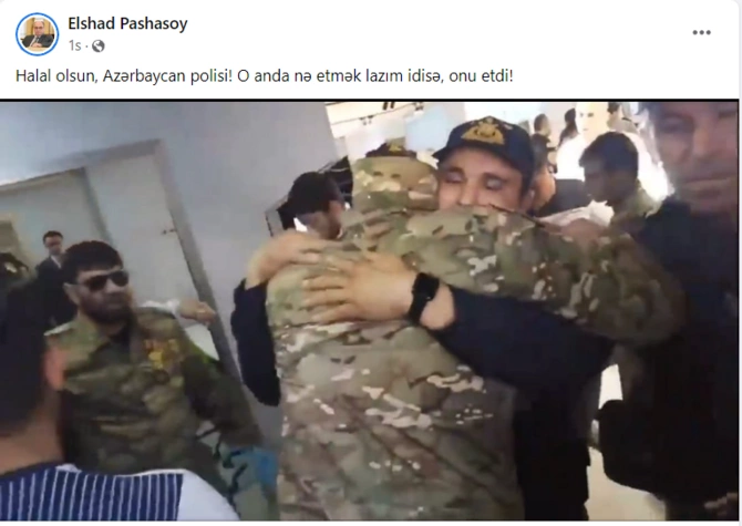 Azərbaycanda polis əməkdaşının bu addımı alqışlandı — FOTOLAR