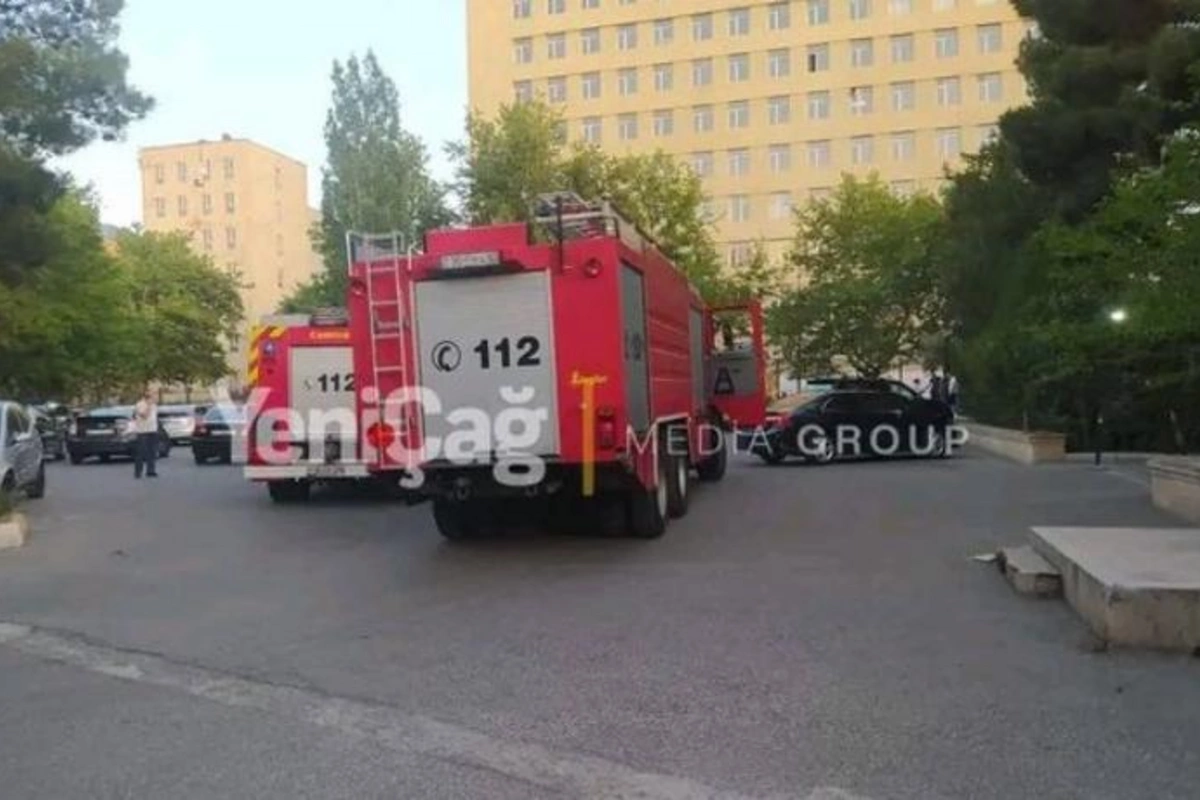 AMEA-nın institutunda YANĞIN — FOTO