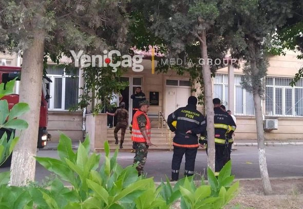 AMEA-nın institutunda YANĞIN — FOTO