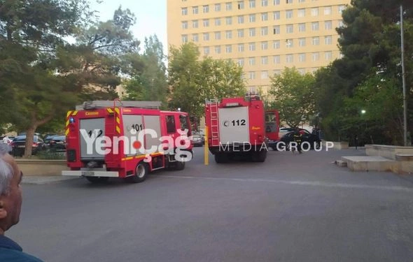 AMEA-nın institutunda YANĞIN — FOTO