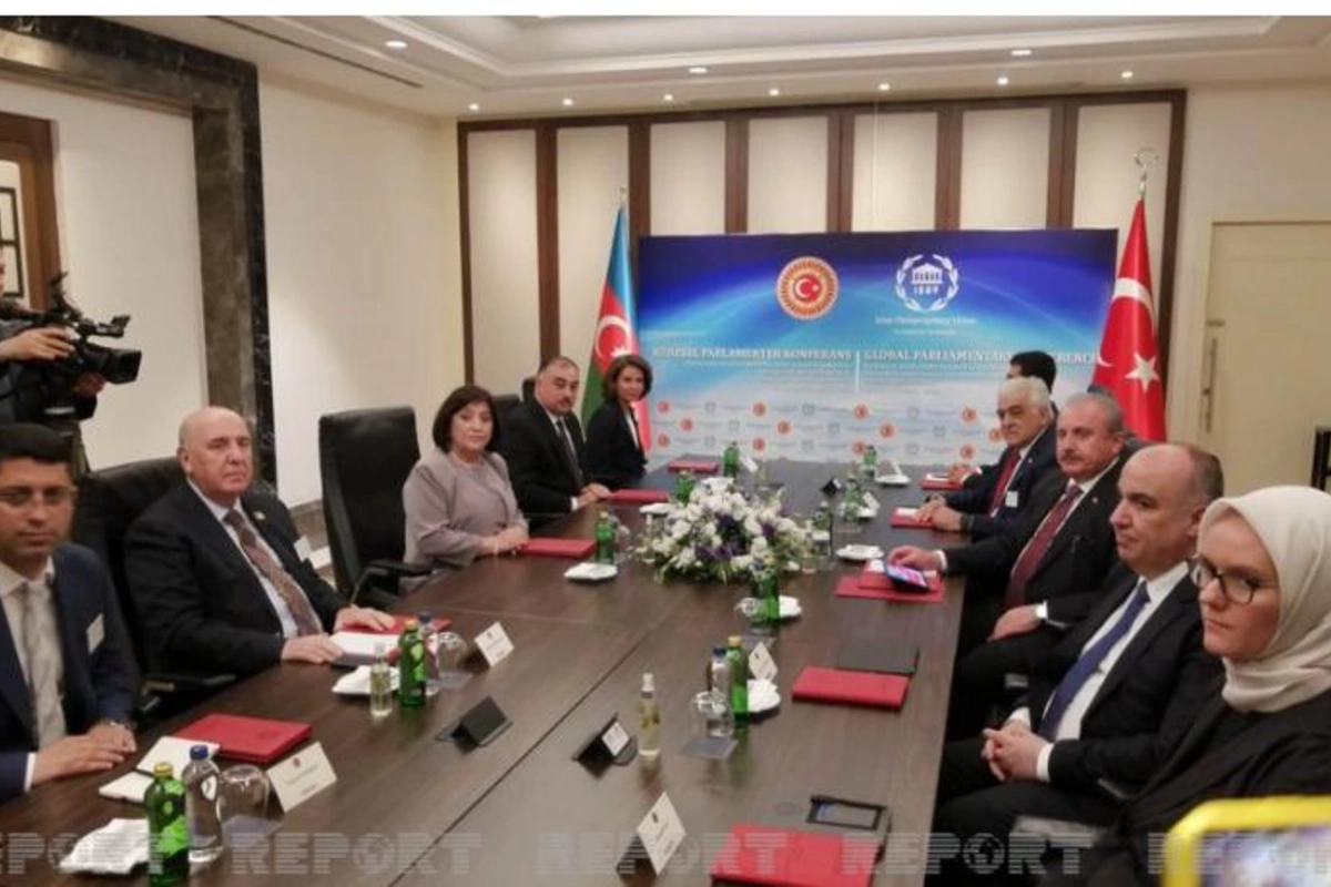 İstanbulda Azərbaycan və Türkiyə parlamentlərinin sədrlərinin görüşü oldu — FOTOLAR