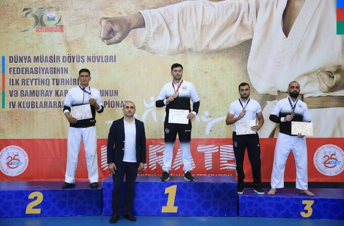 Dünya Müasir Döyüş növləri Federasiyasının ilk reytinq turniri keçirildi — FOTOLAR Dünya Müasir Döyüş növləri Federasiyasının ilk reytinq turniri keçirildi — FOTOLAR