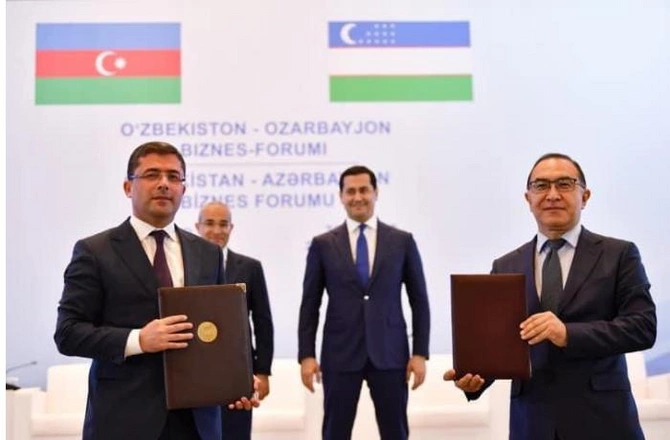 Özbəkistan və Azərbaycanın müvafiq qurumları arasında bir sıra sənədlər imzalandı — FOTOLAR