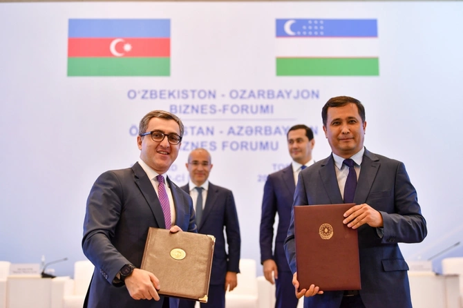 Özbəkistan və Azərbaycanın müvafiq qurumları arasında bir sıra sənədlər imzalandı — FOTOLAR