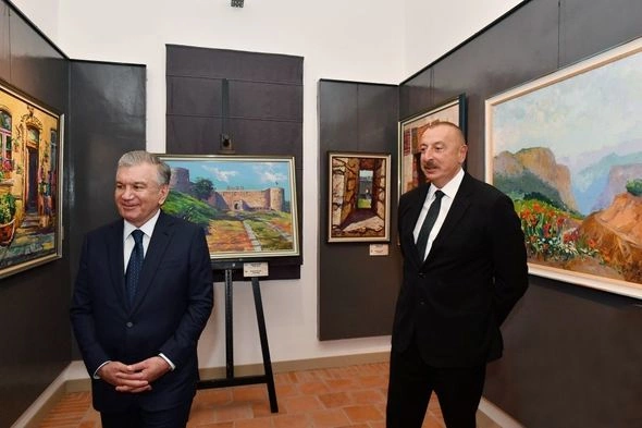 İlham Əliyev Xivədə “Nurullaboy” saray kompleksi ilə tanış oldu — YENİLƏNİB İlham Əliyev Xivədə “Nurullaboy” saray kompleksi ilə tanış oldu — YENİLƏNİB