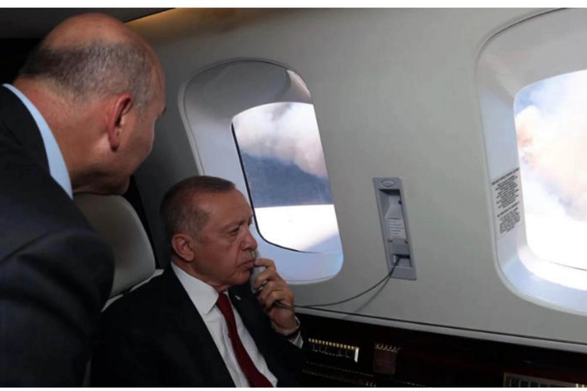 Türkiyədə meşə yanğınının sahəsi genişləndi, Ərdoğan əraziyə getdi