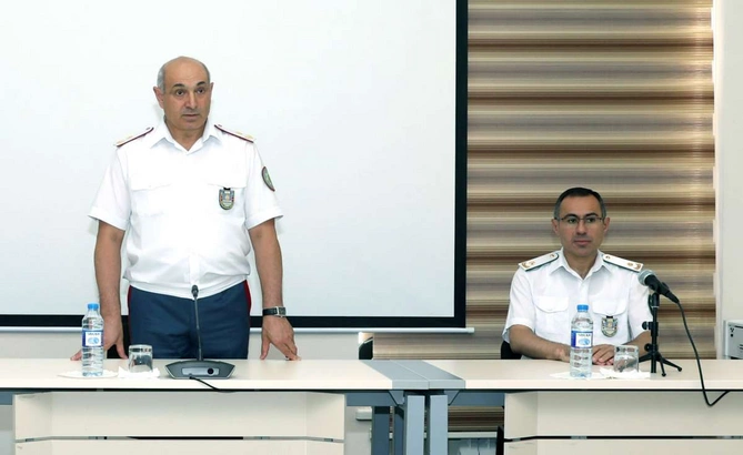 Gömrük Akademiyasında ixtisasartırma təlimlərinin yekun qiymətləndirilmə mərhələsi keçirilib — FOTOLAR