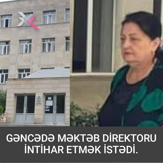 Məktəb direktoru intihar etmək istədi — FOTO