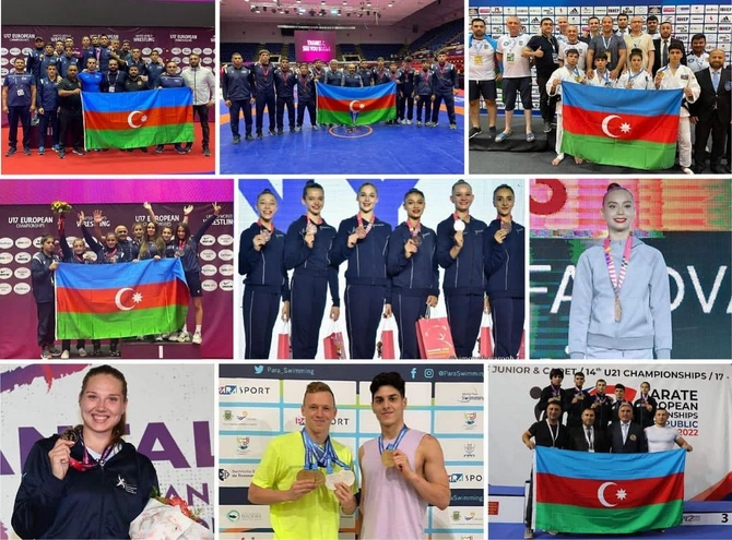 Mehriban Əliyeva Avropa və Dünya Çempionatlarının mükafatçılarını təbrik etdi — FOTO