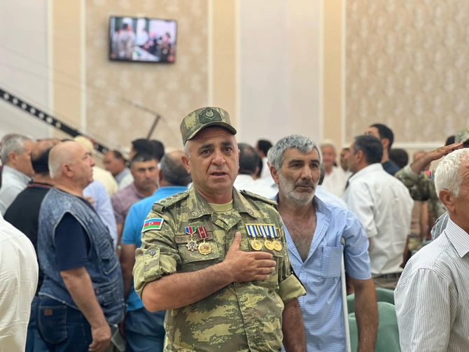 Füzulidə qazilərlə görüş keçirildi — FOTOLAR