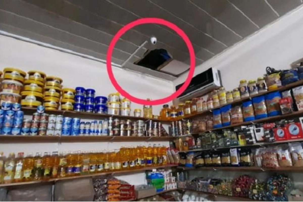Mağazanın damını söküb oğurluğa girdilər — FOTOLAR
