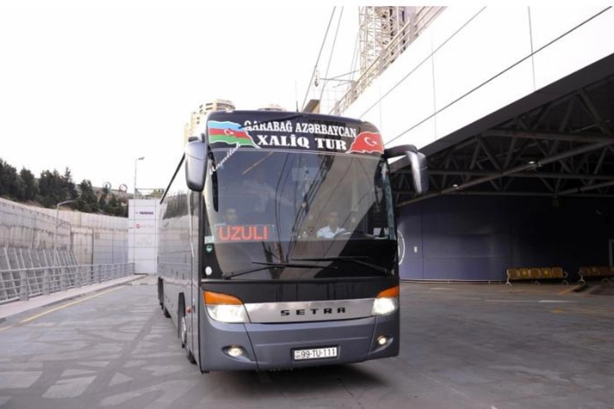 Bakıdan Füzuliyə ilk müntəzəm avtobus reysi açıldı — FOTOLAR
