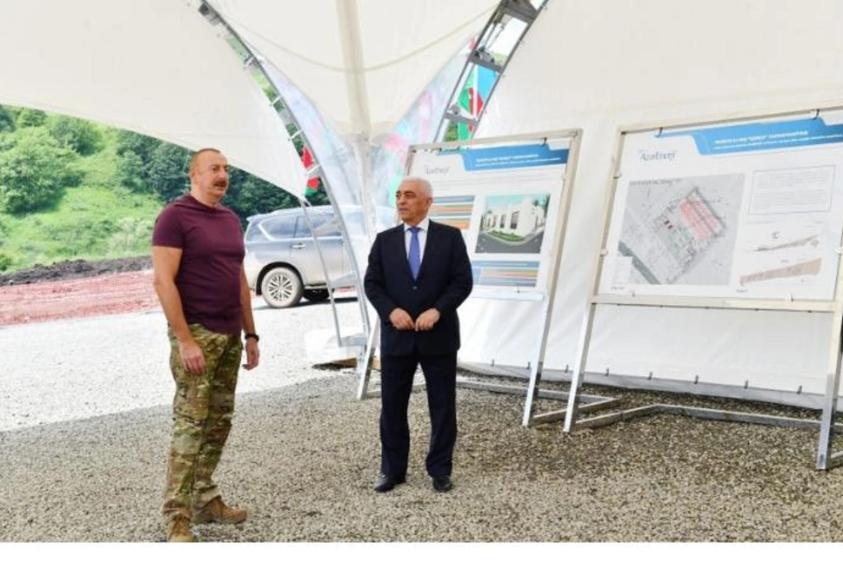 İlham Əliyev Kəlbəcərdə “Çıraq-1” su elektrik stansiyasında oldu