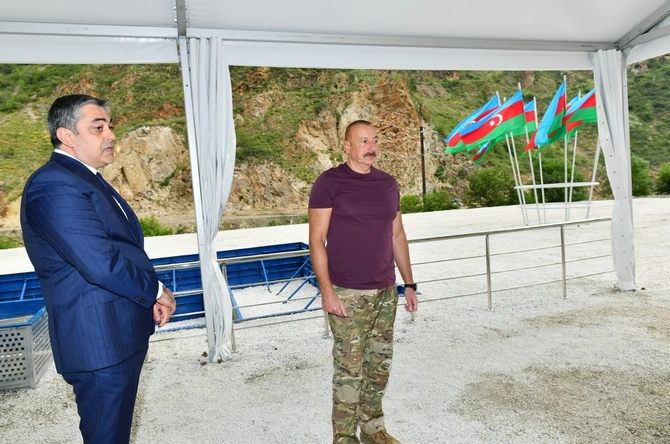 Kəlbəcərdə “İstisu” mineral su zavodunun təməli qoyuldu — FOTOLAR Kəlbəcərdə “İstisu” mineral su zavodunun təməli qoyuldu — FOTOLAR